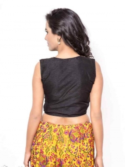 Black Bhagalpuri Silk Zardosi With Stone Work Blouses