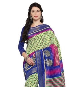 Multi Cotton Geomatric Printed Regular Sarees