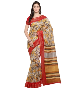 Multi Cotton Floral Printed Regular Sarees
