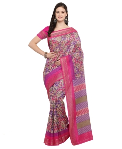 Multi Cotton Elephant Printed Regular Sarees