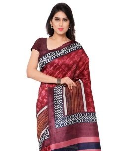 Multi Tussar Silk Digital Printed Regular Sarees