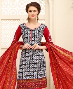 Multicolor Cotton Printed Chudidhar Suits