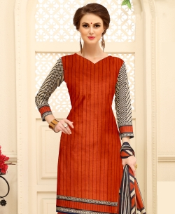 Multicolor Cotton Printed Chudidhar Suits