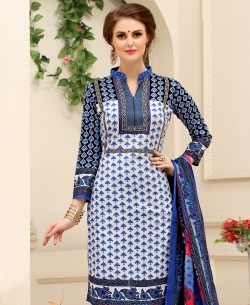 Multicolor Cotton Printed Chudidhar Suits