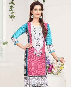 Multi-Color Cotton Printed Chudidhar Suits