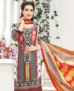 Multi-Color Cotton Printed Chudidhar Suits