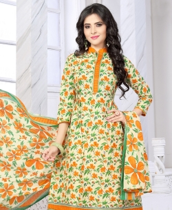 Multi-Color Cotton Printed Chudidhar Suits