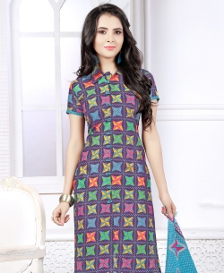 Multi-Color Cotton Printed Chudidhar Suits