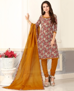 Multi-Color Cotton Printed Chudidhar Suits