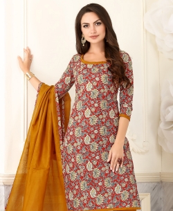 Multi-Color Cotton Printed Chudidhar Suits