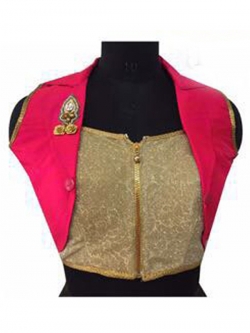 Golden Fantom, Fancy Fab Embroidery Work & Pearl, Diamond Work Blouses