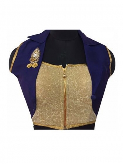 Golden Fantom, Fancy Fab Embroidery Work & Pearl, Diamond Work Blouses