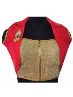 Golden Fantom, Fancy Fab Embroidery Work & Pearl, Diamond Work Blouses