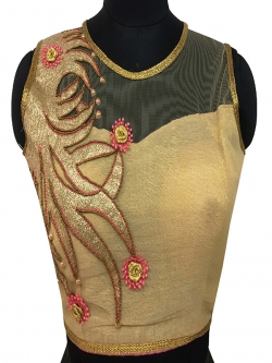 Golden Art Silk, Nett Pearl Work Blouses
