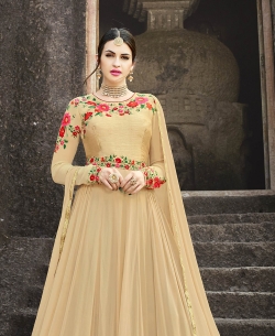 Sandal Santoon Thread Embroidery Anarkali Suits
