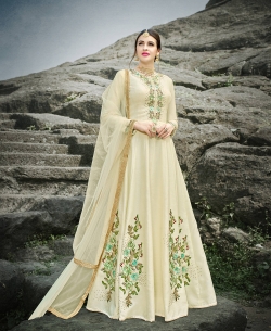Sandal Santoon Thread Embroidery Anarkali Suits