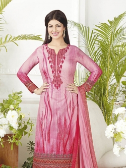 Pink Pure Lawn Cotton Embroidery Chudidhar Suits