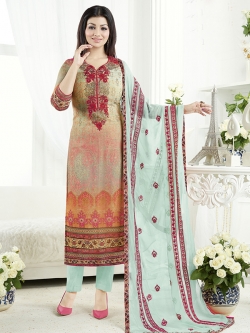 Multi Georgette Printed Chudidhar Suits