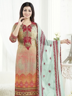 Multi Georgette Printed Chudidhar Suits