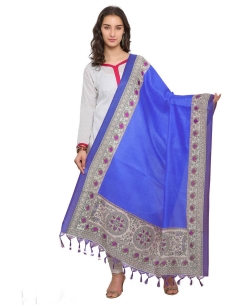 Blue Bhagalpuri Printed Dupattas