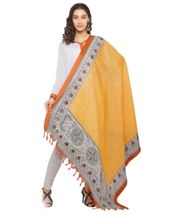 Yellow Bhagalpuri Printed Dupattas