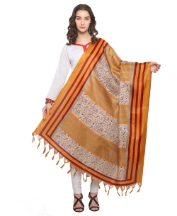 Yellow Bhagalpuri Printed Dupattas