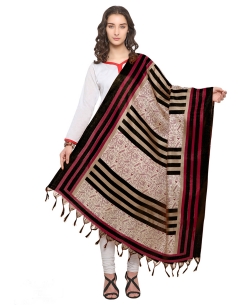 Black Bhagalpuri Printed Dupattas