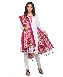 Pink Bhagalpuri Printed Dupattas