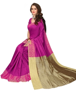 Pink Banarasi Silk Jacquard Traditional Sarees