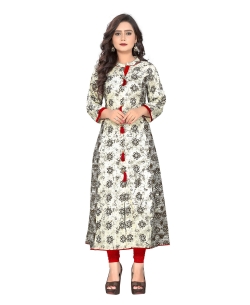 Multi Cotton Printed Straight Cut Kurtis