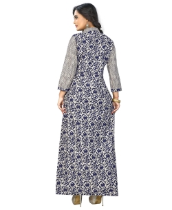 Multi Cotton Printed Straight Cut Kurtis