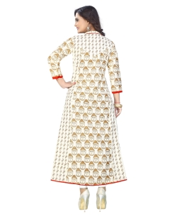 Multi Cotton Printed Straight Cut Kurtis