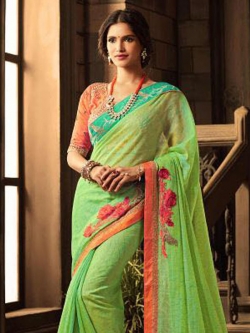 Multi Silk Border Work Regular Sarees