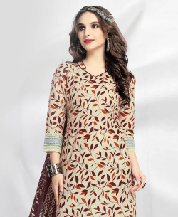 Multi Cotton Printed Chudidhar Suits