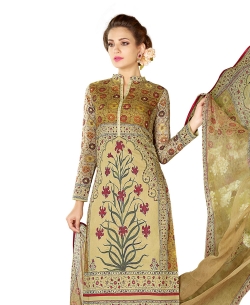 Multi Cotton Lawn Printed Straight Pant Suits