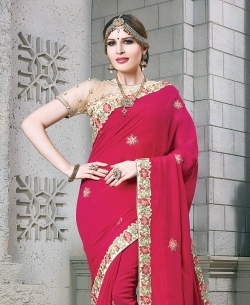 Red Silk Border Work Border Sarees
