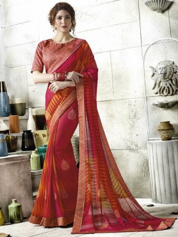Multi Georgette Printed Regular Sarees