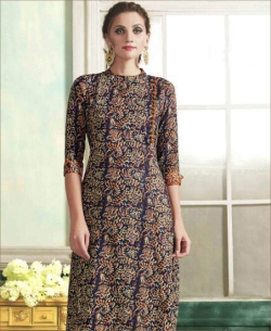 Multi Rayon Printed Anarkali Kurtis