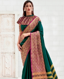 Green Silk Zari Work Traditional Sarees