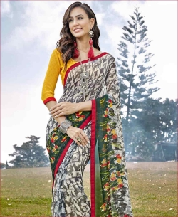 Multi Georgette Printed Regular Sarees