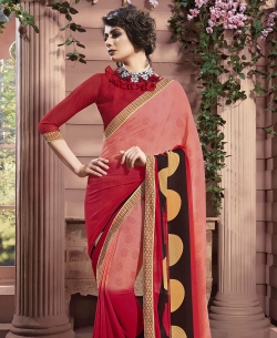 Multi Weight Less Major Georgette Printed Regular Sarees