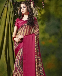 Multi Weight Less Satin Silk Printed Regular Sarees