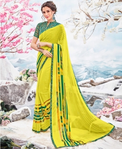 Multi Georgette Printed Regular Sarees