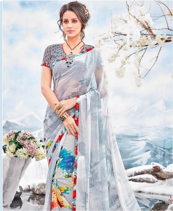 Multi Georgette Printed Regular Sarees