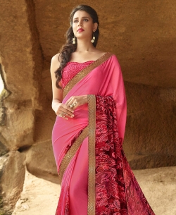Multi Pure Georgette Printed Regular Sarees