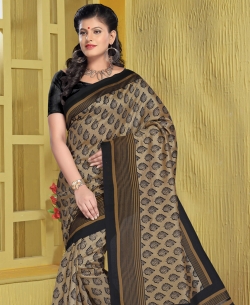 Multi Bhagalpuri Silk Printed Regular Sarees