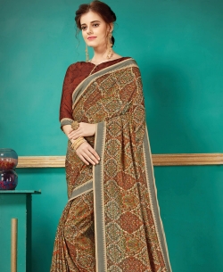 Multi Pashmina Silk Printed Regular Sarees