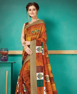 Multi Pashmina Silk Printed Regular Sarees