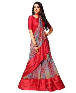 Multi Georgette, Satin Printed Regular Sarees
