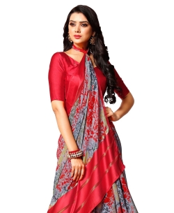 Multi Georgette, Satin Printed Regular Sarees